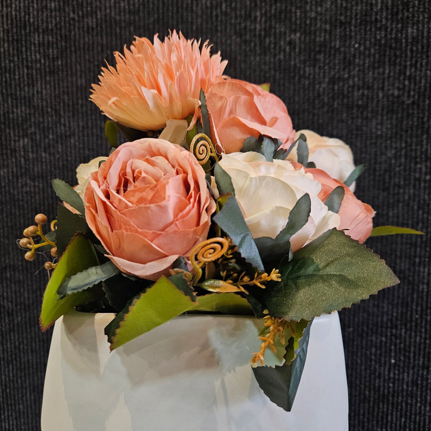 Silk Flowers Artificial for Decoration Fake Bouquet,Arrangements for Home Indoor & Wedding Decor