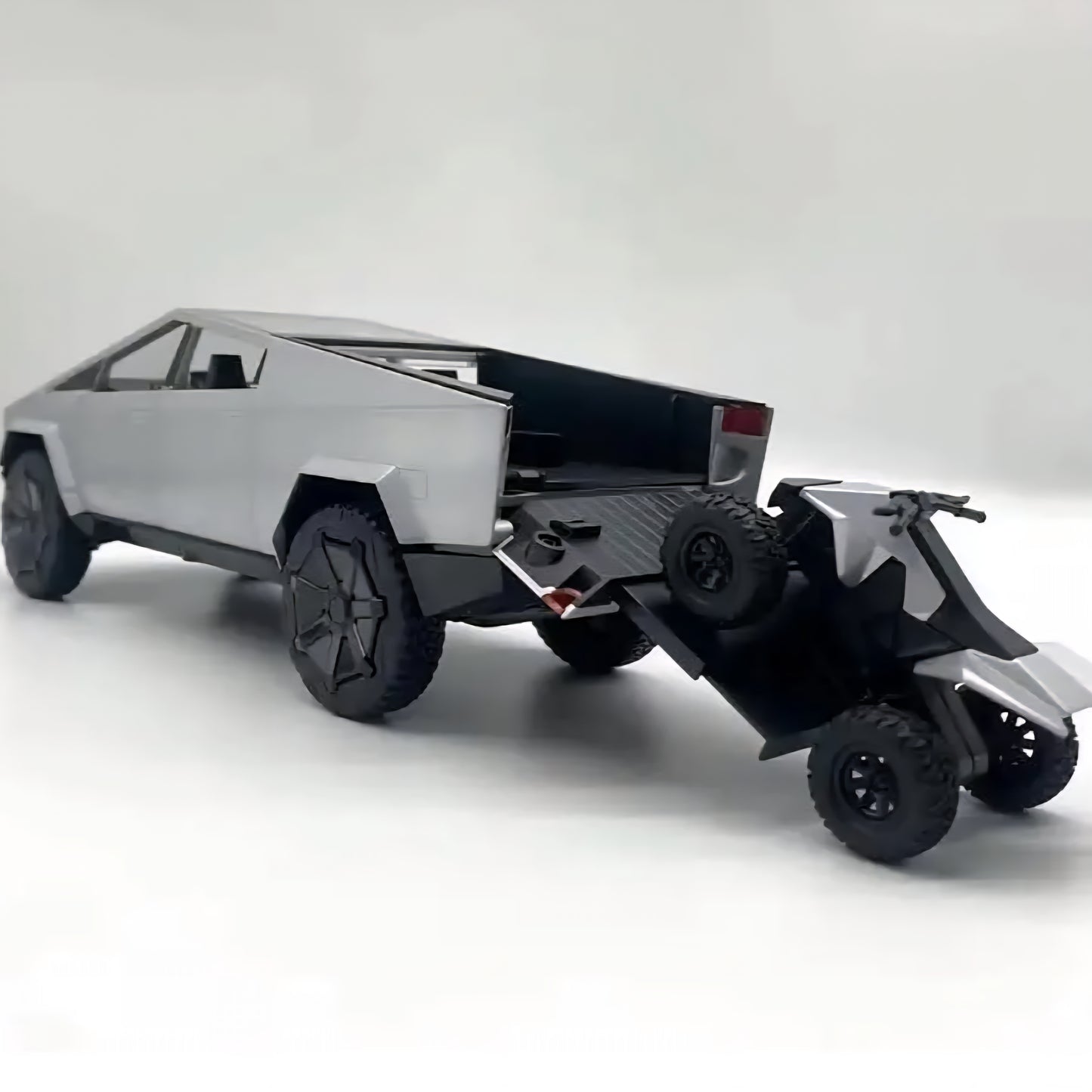 Tesla Cybertruck Model Collection Enthusiasts Toy Pull Back Pick-Up Truck with Sound and Light Toys for Kids Gift
