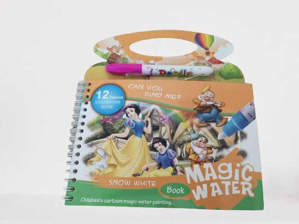 Caught Trendy Magic Paint with Water Coloring Books for Toddler, Reusable Water Reveal Activity Books Learning and Educational Toy for Kid.