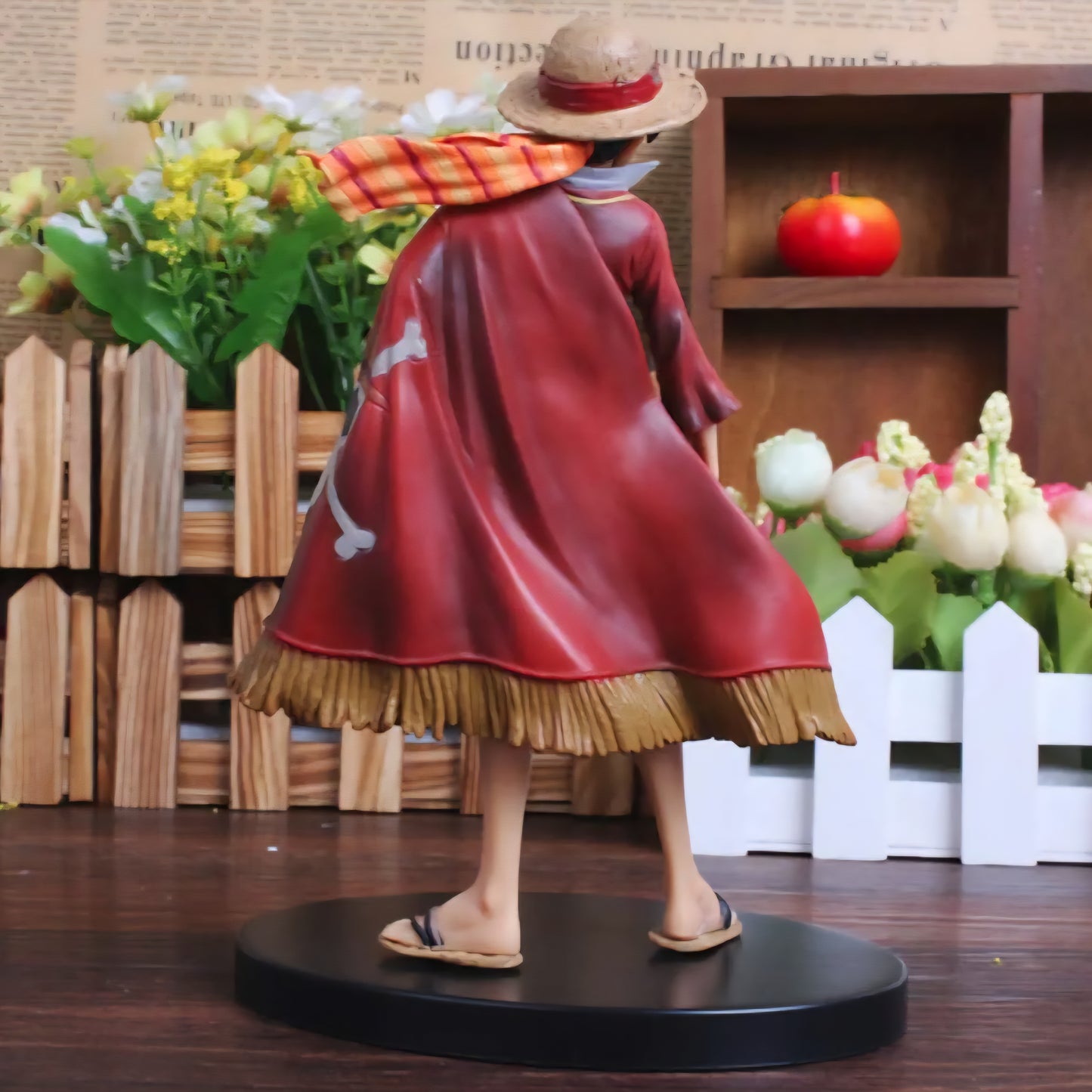 Anime One Piece Monkey D Luffy The Ultimate King Ver. Red Cloak Action Figure OP Luffy Collectible Model Toy