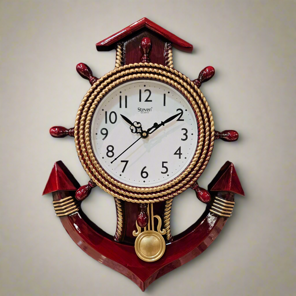 Beautiful Anchor Shape Designer Wall Clock for Office & Home