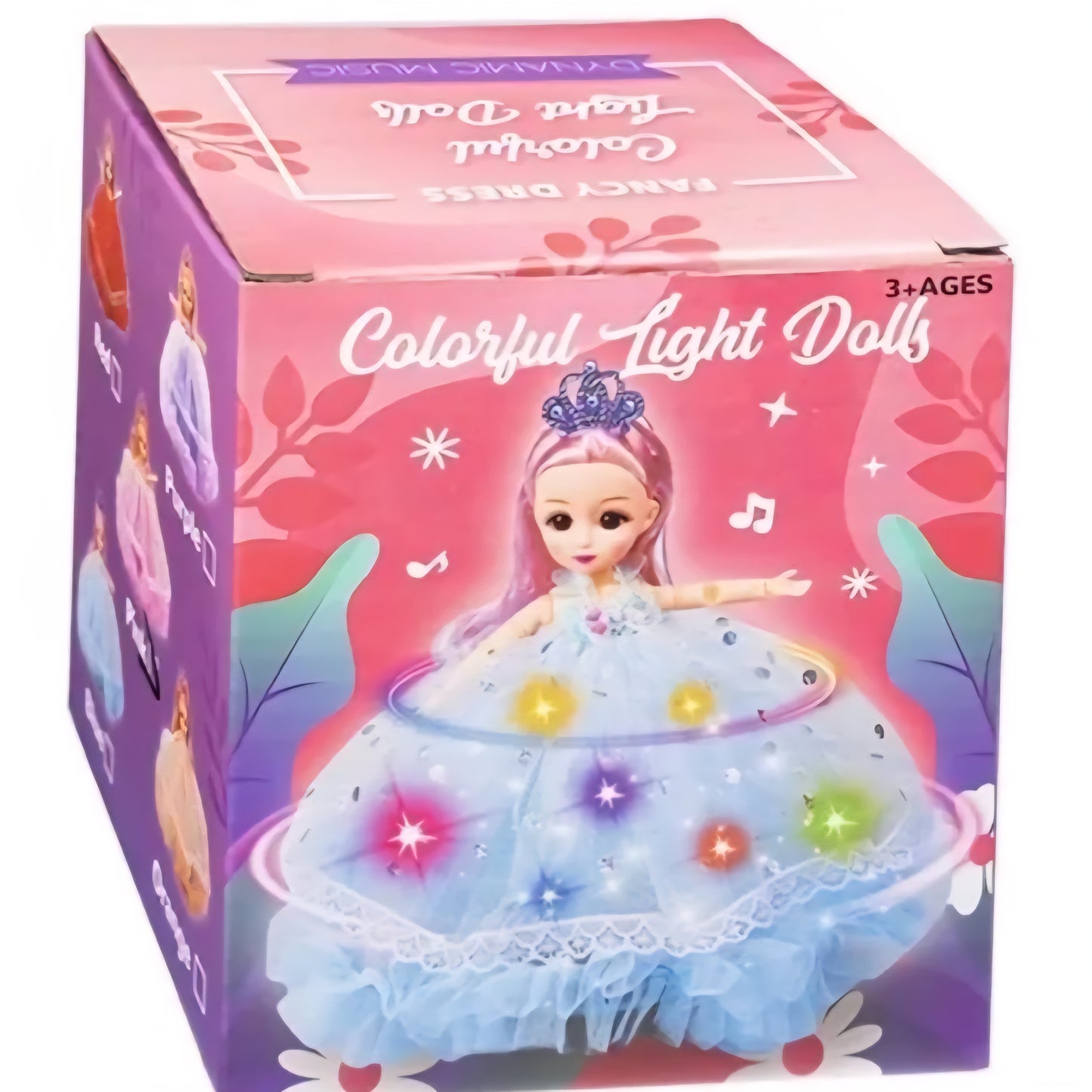 Fancy Dress Musical Dancing Cute Doll Toy With Light & Sound Universal Rotating
