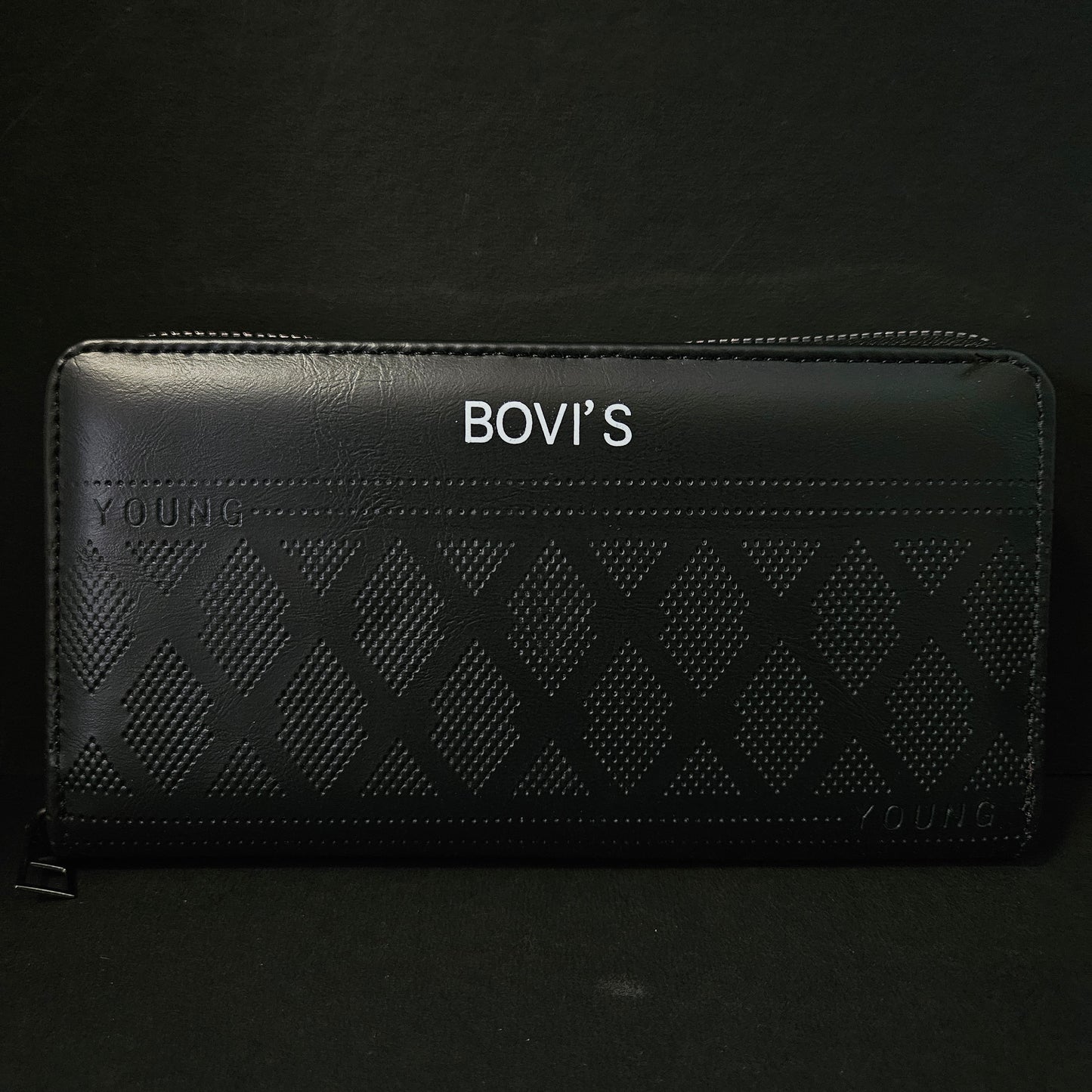 Bovis Leather Thin Slim Wallets for Women with Zipper