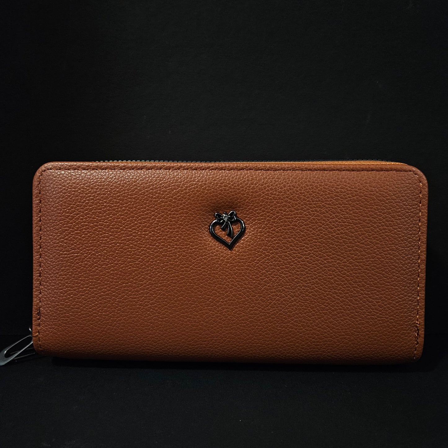 Leather Thin Slim Wallets for Women Wallet for Women with Double Zipper