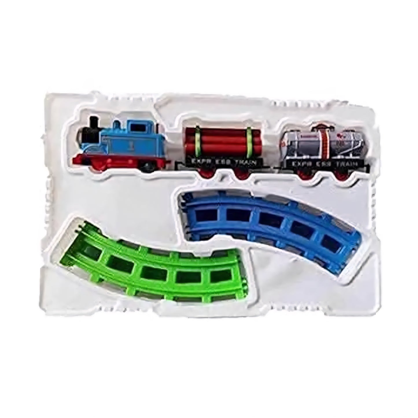 Thomas Train Toys for Kids with Track Big Size Battery Operated Model Choo Choo Kids Toy Train Emits Real Sound Track Set Battery Operated for 3 Years Cartoon Thomas Train 11 PCs