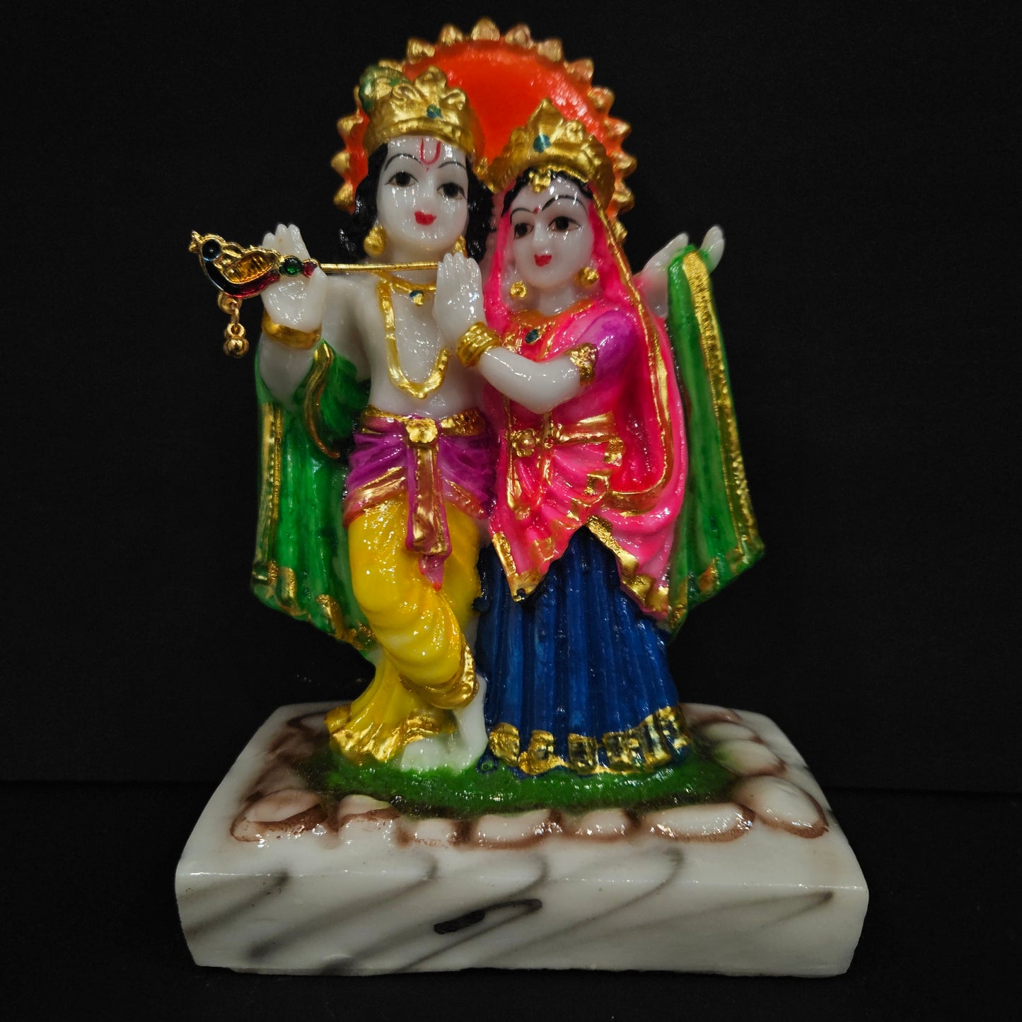 Home Decor Marble Lovely god Idols Sculpture Statue Figurine Decorative Showpiece for Home Decoration,Temple and Gift