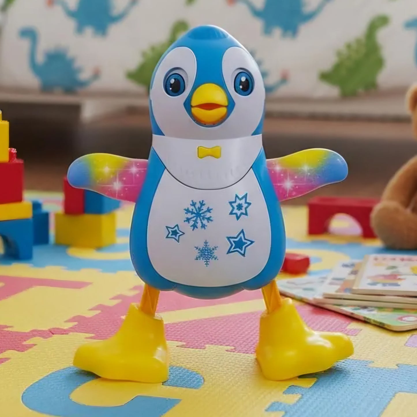 Penguin Fun Dance Toy for Kids Lights, Music & 360° Rotation Fun Dancing Penguin Toy for Boys & Girls