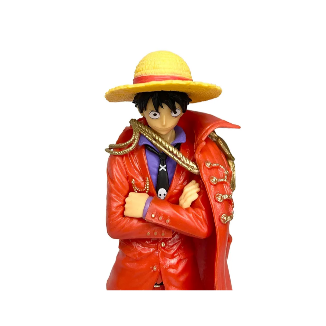 One Piece Monkey D.Luffy Action Figure Toy Anime Pirate Collectible Toy King Luffy Red Weeb Manga Merchandise