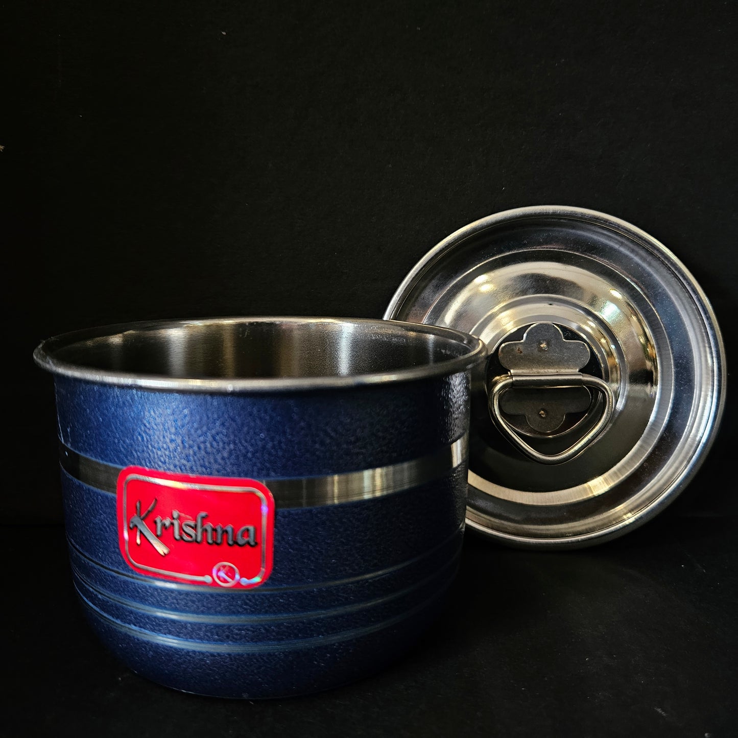 Stainless Steel Heavy Bottom Patila Heavy Cook and Serve Cookware Pots Container Bowl with lid