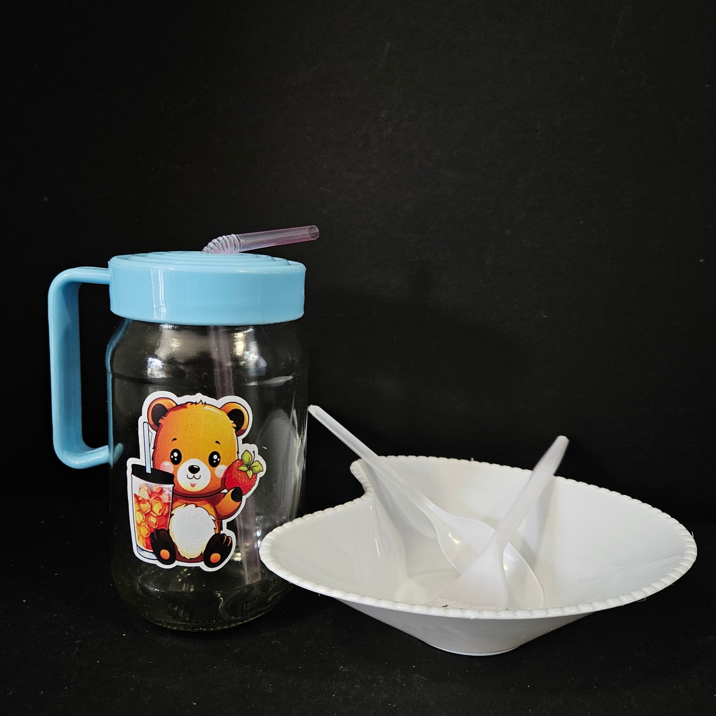 Shelly glassware Noody set 1+1 piece set it's the moments together that change us forever for kids return gifts
