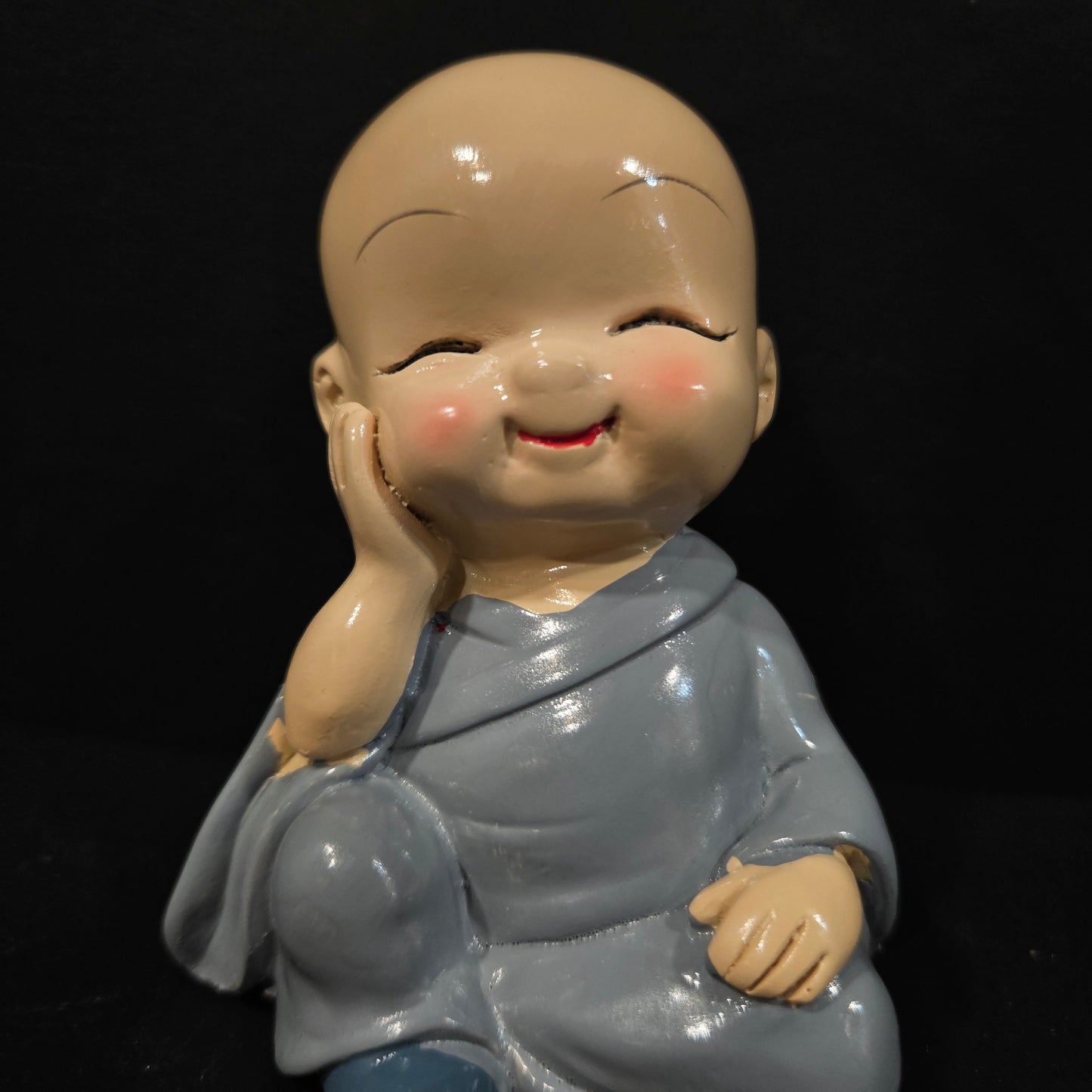 Handcrafted Resin Little Sitting Buddha Showpiece/Idols for Home Decor