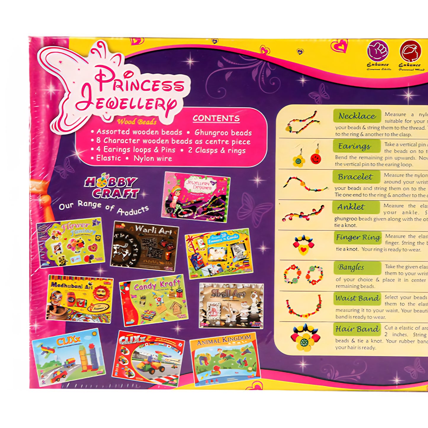 Princess Jewellery- Learn the art of Jewellery Design with wooden beads For Kids | 5+Year