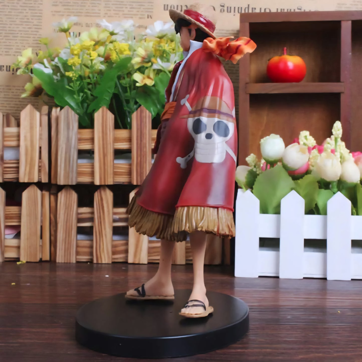 Anime One Piece Monkey D Luffy The Ultimate King Ver. Red Cloak Action Figure OP Luffy Collectible Model Toy