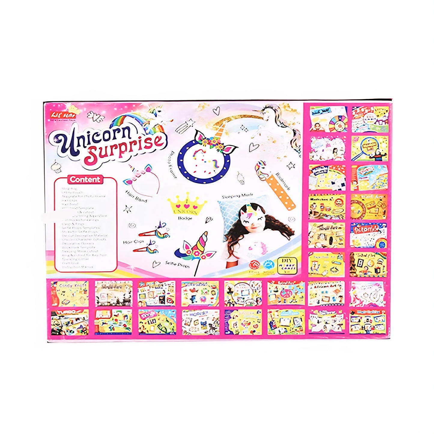 Unicorn Toys Art & Craft Kit for Kids Girls / Best Birthday Gift for Girls / Hobby Craft Kit,Paper;Fabric;Metal