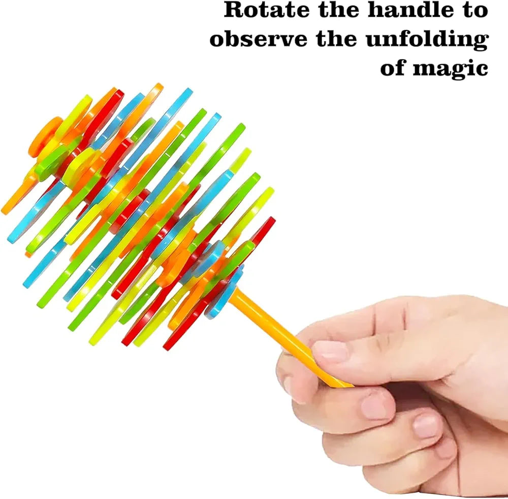 Candy Flower Toy for Kids, Stress Relief Toy, Lollipop Shaped Hand Fidget Spinner, Colourful Twisting and Rotating Flower, Durable, Fun Stress Buster Gift
