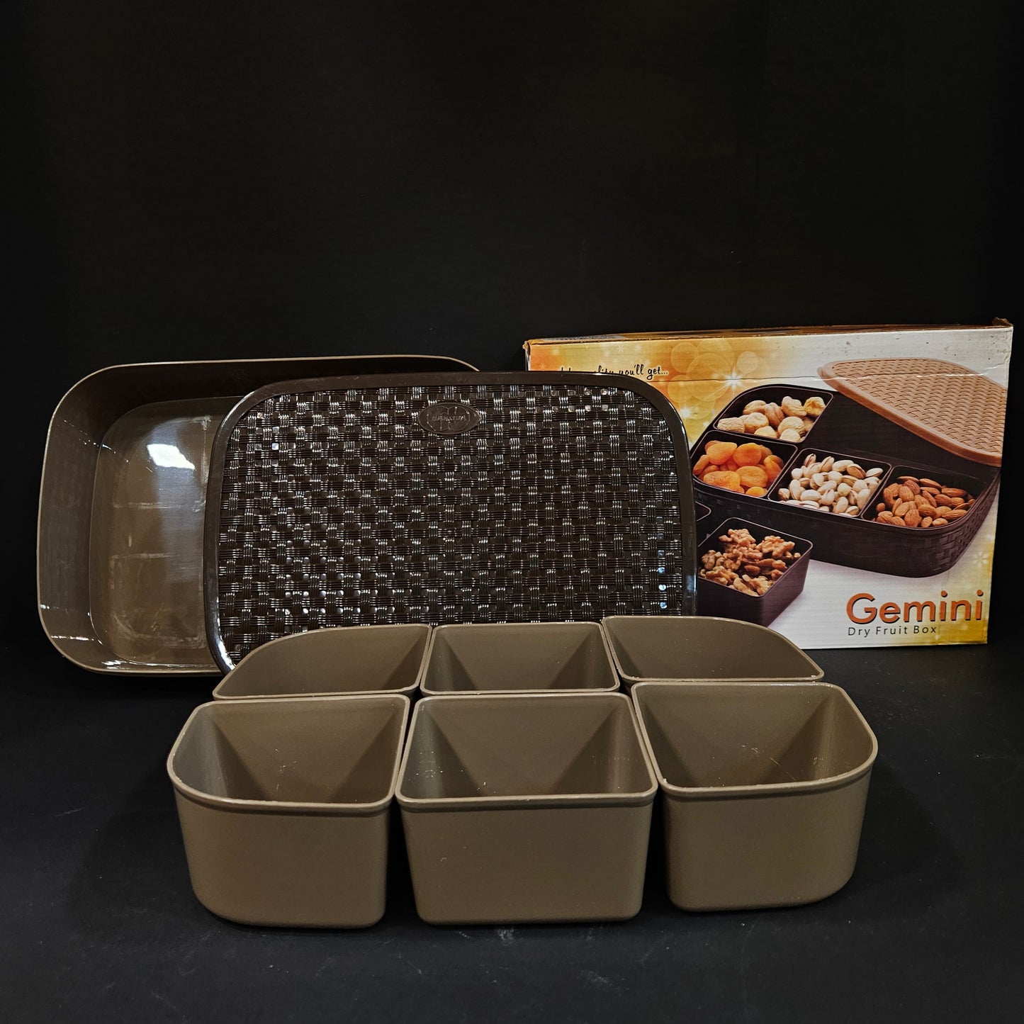 Nakoda Gemini Dry fruit box with good quality storage container box for Return gifting purpose