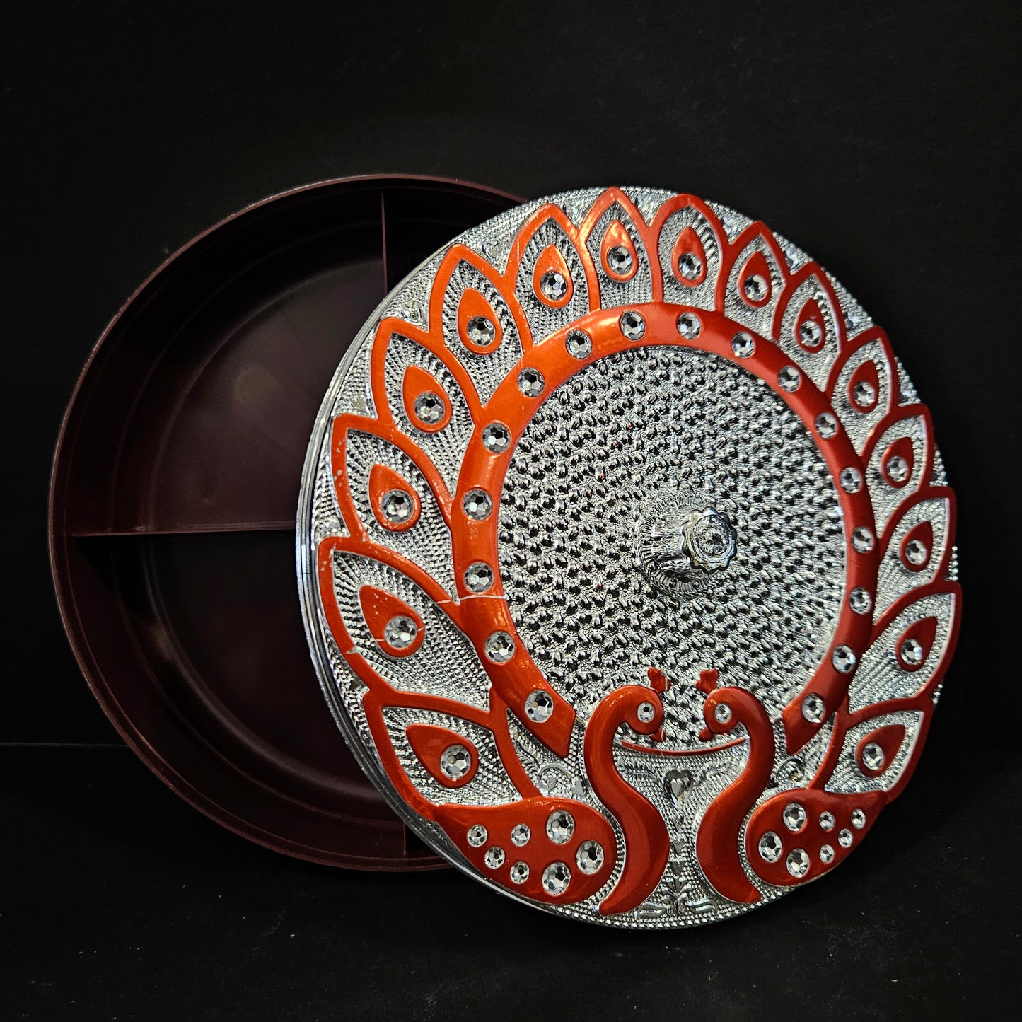 Shree Hari Multipurpose Peacock Fruit Storage Box Perfect for Return gifting