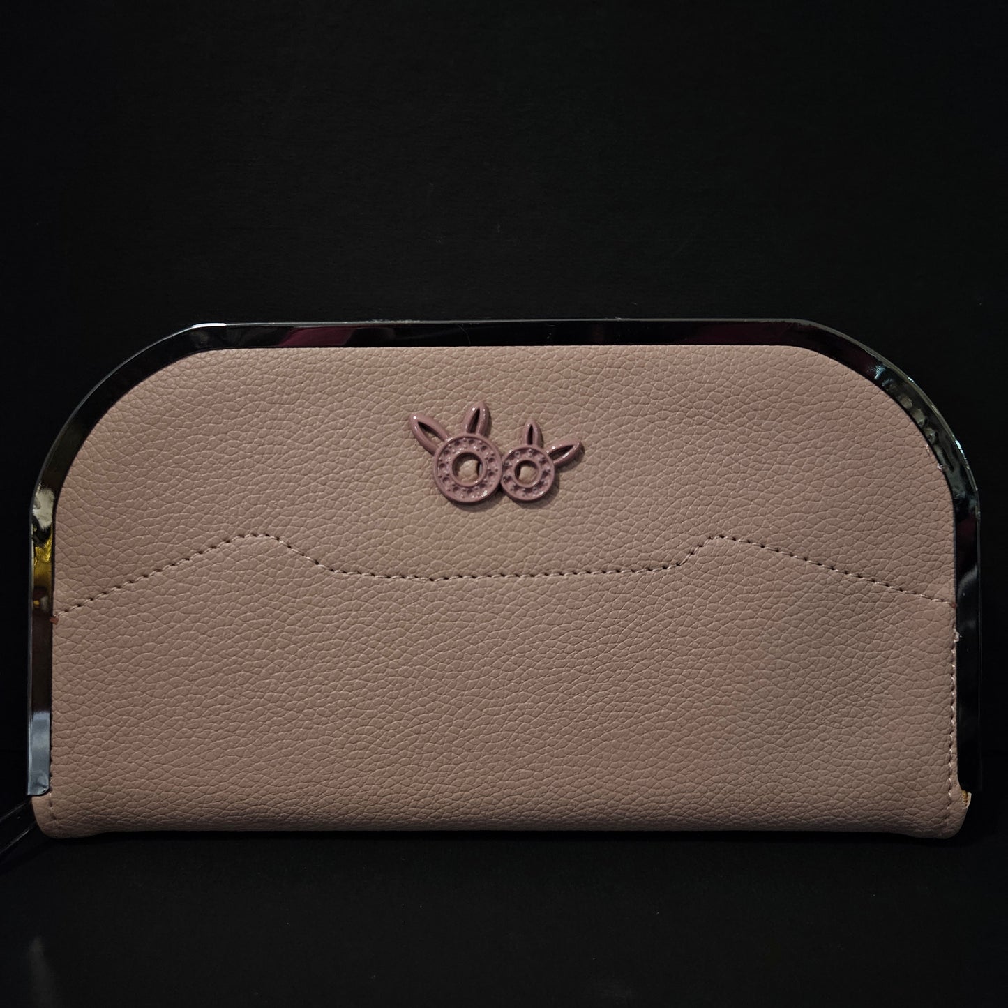 Leather Thin Slim Wallets for Women with magnetic Button