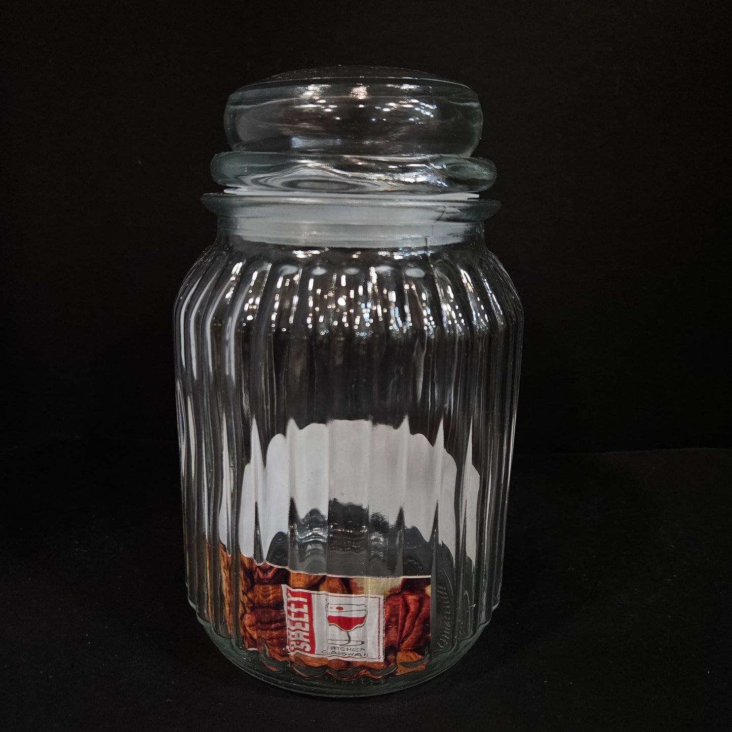 Shelly Glassware Roses Nuits glass storage 2pieces Jar set perfect for Return gifting purpose