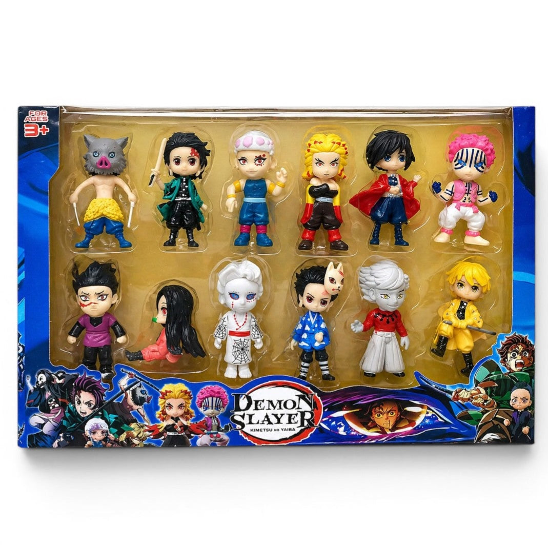 Demon Slayer Mini Action Figure Set Anime Character Toy Collection