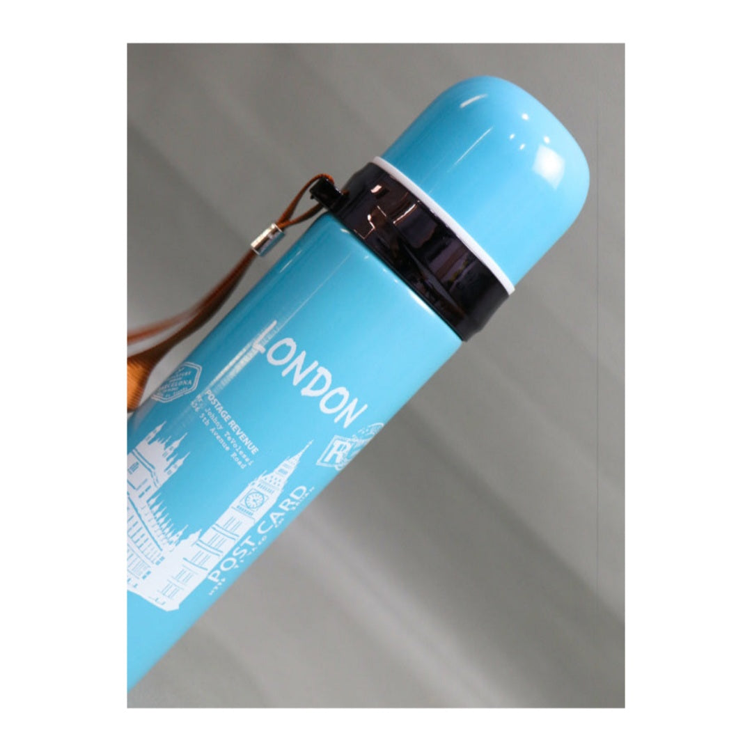 Light Blue Stainless Steel Vacuum Bottle hot&Cold Water Bottle