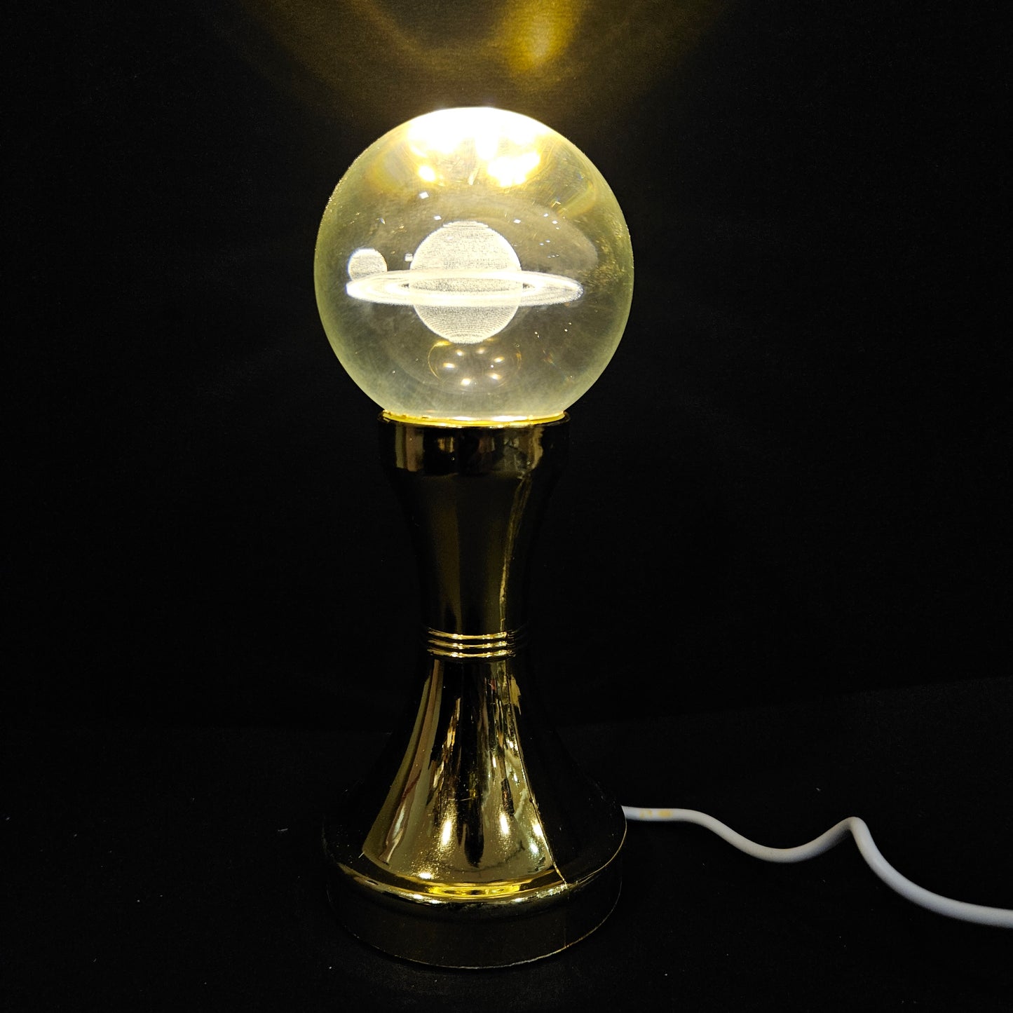 Crystal with Golden Stand for Positive and Prosperity for Home,Table & Office Decor