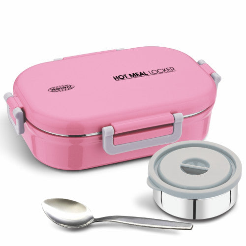 Asian urban pack 3 Tiffin carrier Supplied with 3 family size Stainless steel containers with Stainless Steel lids