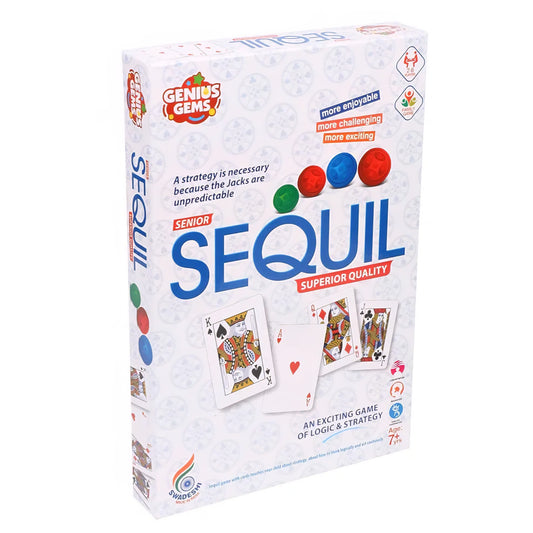 RATNA'S Sequil Game an Exciting Game of Logic & Strategy, Multicolor, Kids
