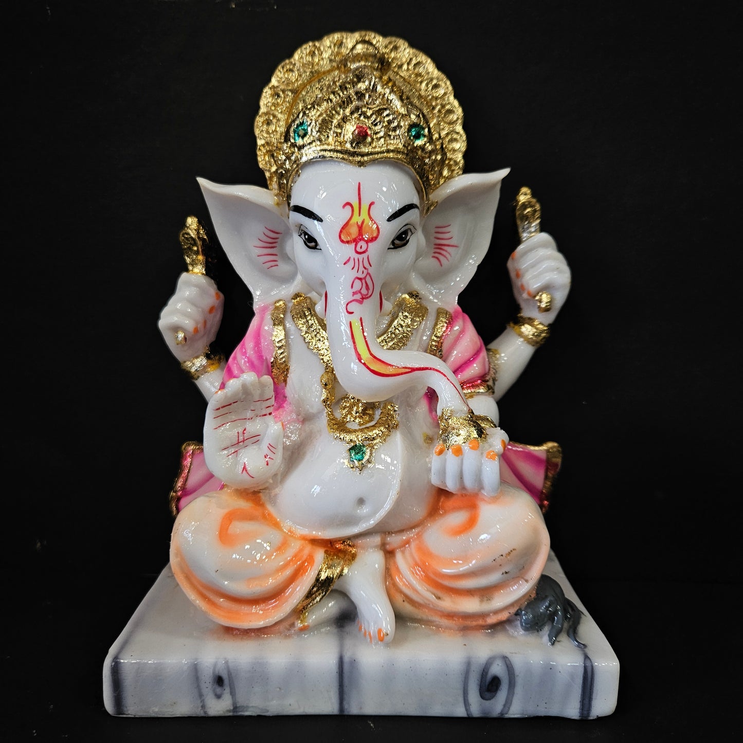God & godess Statues Sitting on Singhasan Handcrafted Idols Handpainted lord's idols Home First Special Housewarming Gifts Sculpture