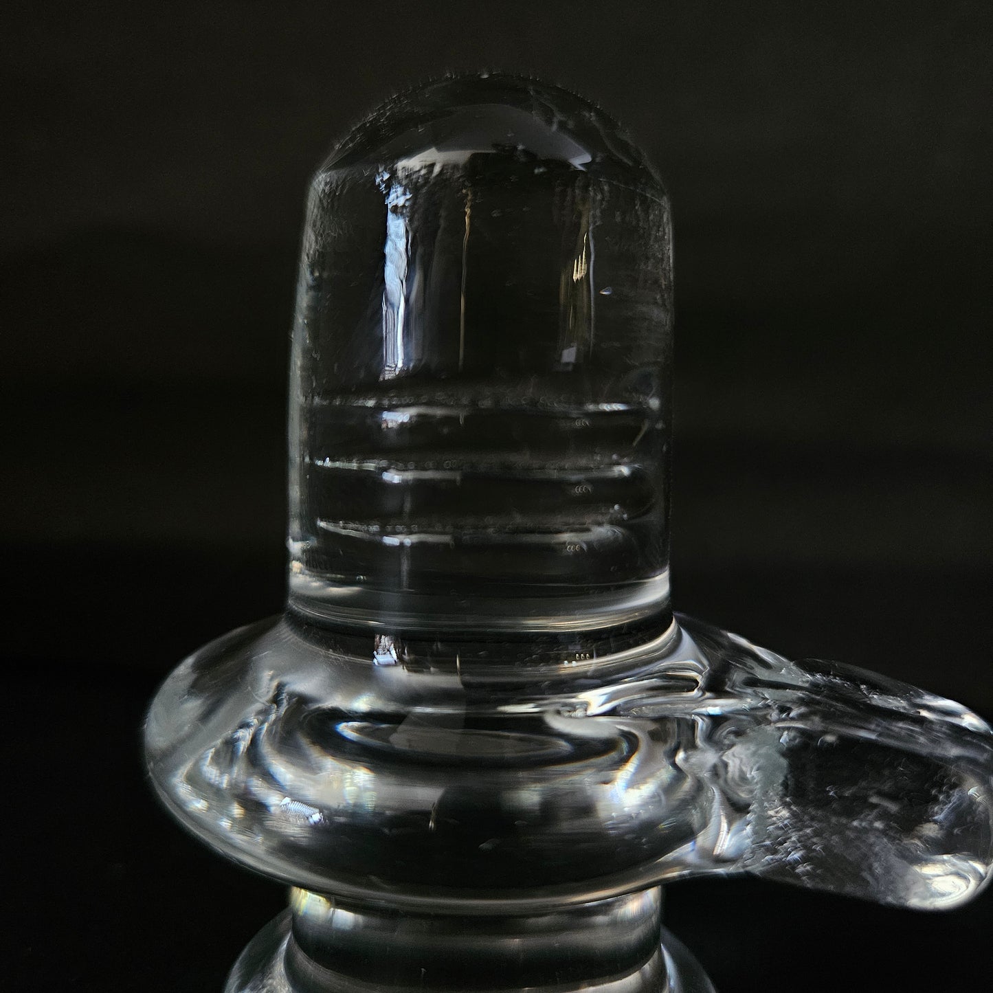 Divya Ratan Natural and Original Crystal Sphatik Shiv Ling for Home Decor/Office/Car Dashboard