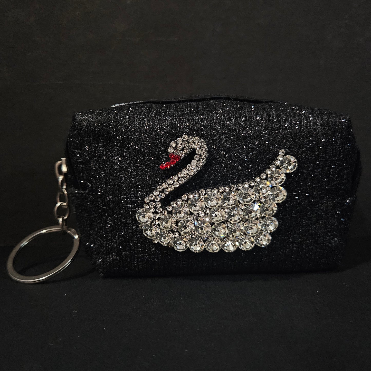 Women's Adorable Small purse Coin Purse Money zip Designer with glitter Finishing