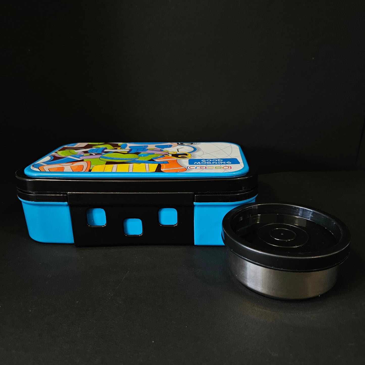 Big GP Pixle Lunch Box with 600ml Lunch Box for kids with 140ml small box perfect for kids
