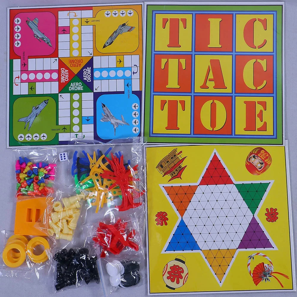 Brain Stormer 9 in 1 | A Complete Entertainment Board Games | Fun for The Whole Family & Friends to Play Party & Fun Games Board Game for Kids |Brain Games for Kids