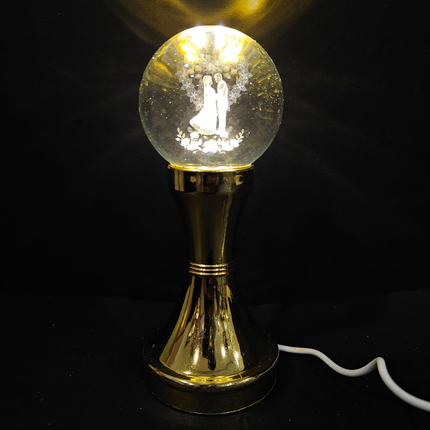 Crystal with Golden Stand for Positive and Prosperity for Home,Table & Office Decor