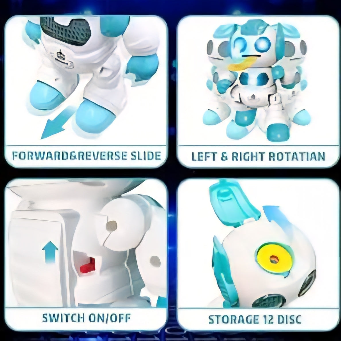 Remote control Dancing Wiser Robot with Launching Disc