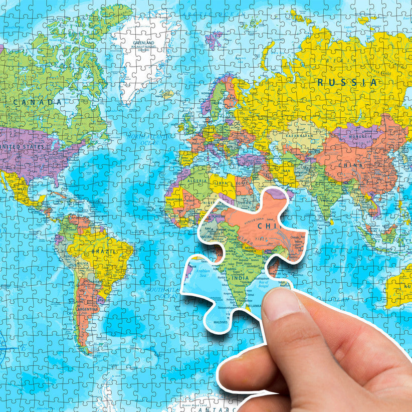 1000 Pcs Jigsaw Puzzle World Map