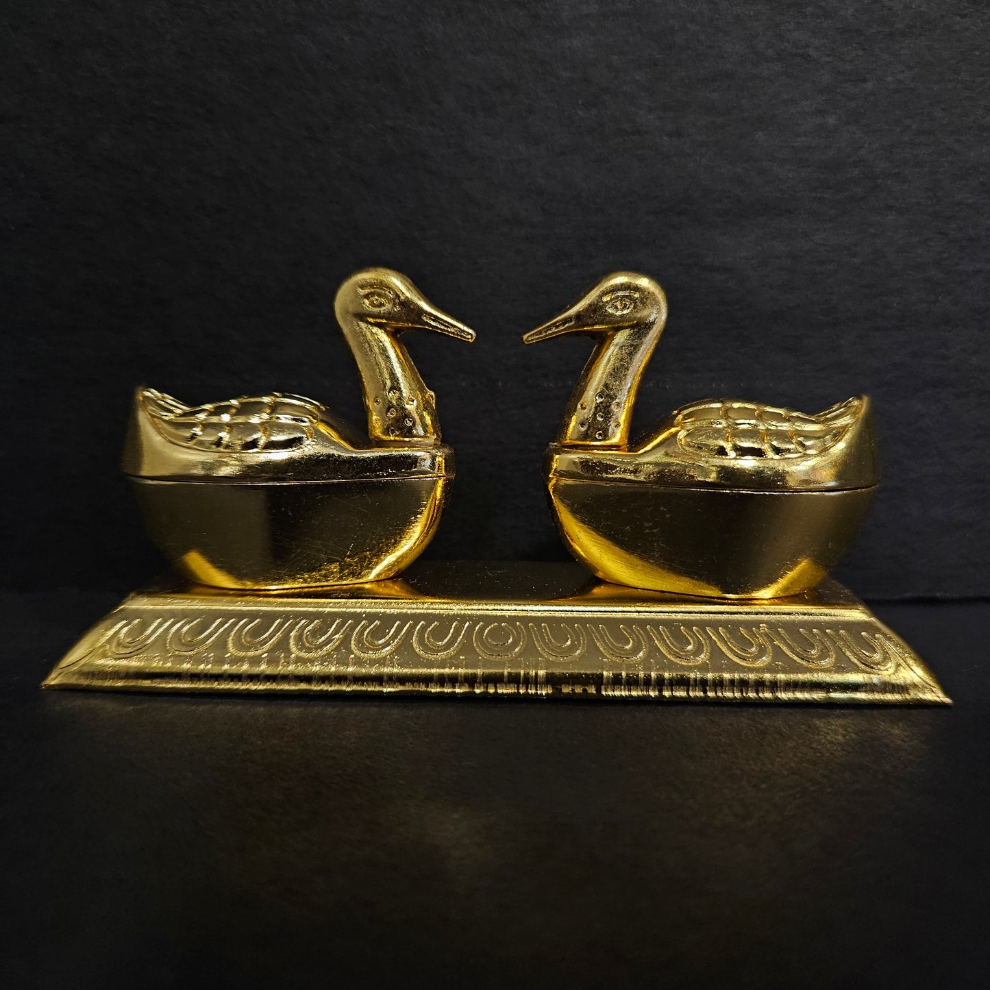 Metal Duck Design Kumkum and Haldi Box for Return gift purpose