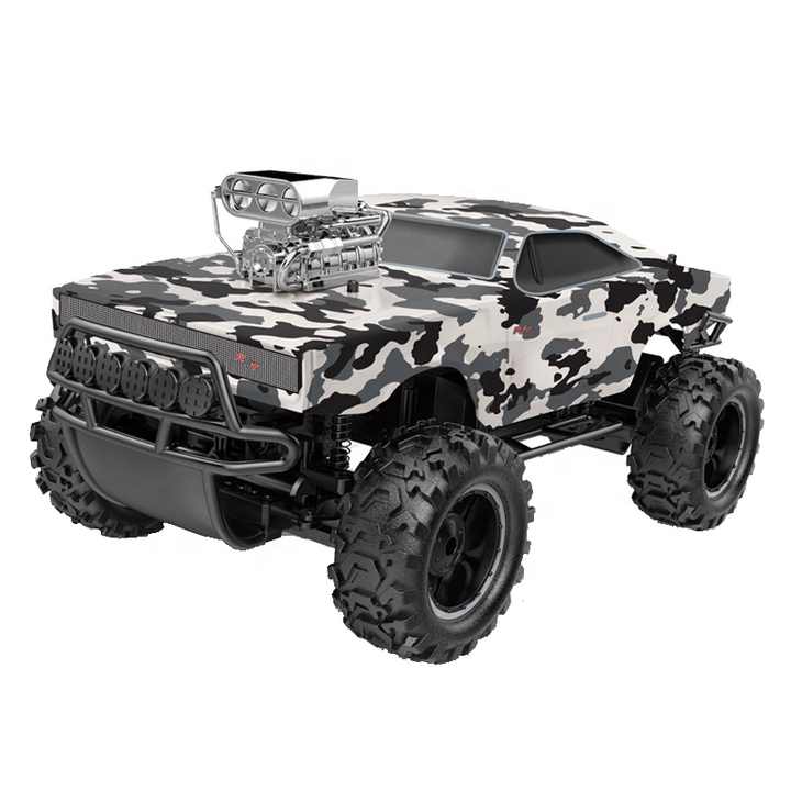 RC Sand monster make chariots in the sand short-coures off road race truck. Deduce the beauty of the natural science and technology