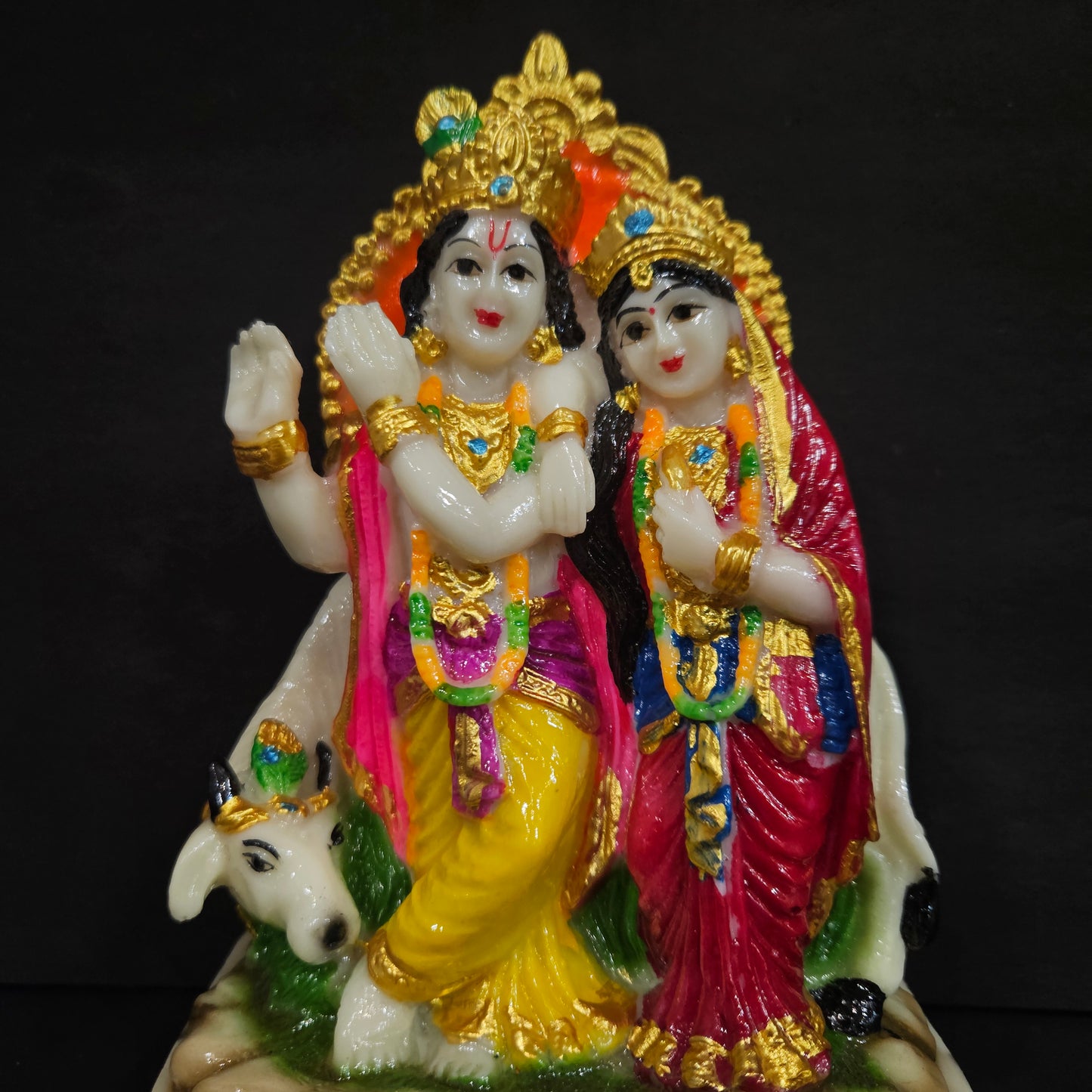 Home Decor Marble Lovely god Idols Sculpture Statue Figurine Decorative Showpiece for Home Decoration,Temple and Gift