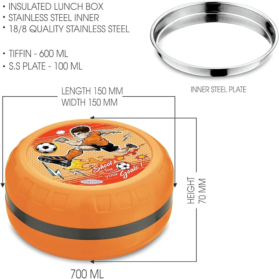 Asian Orbit kidz Insulated lunch box with Stainless Steel with good quality