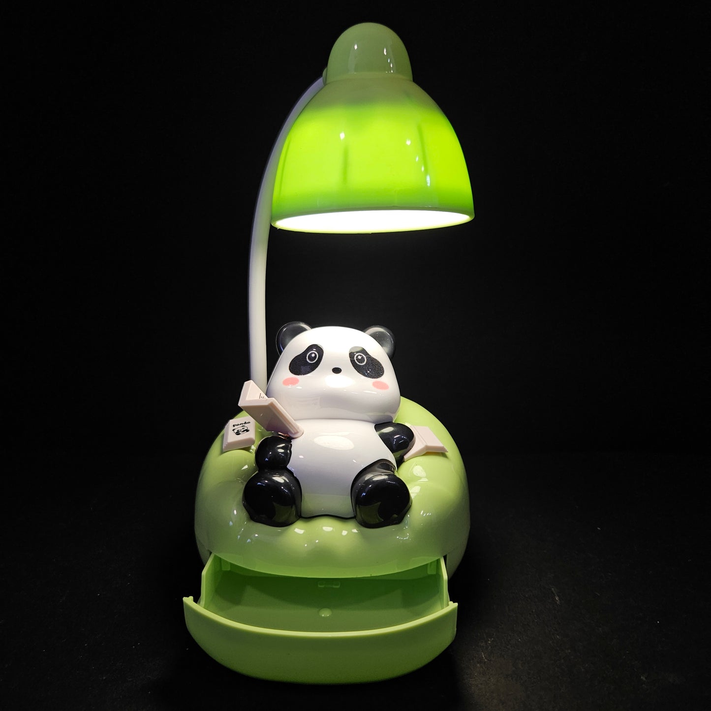 Sleeping Panda night Lamp with 360 degrees angle adjustable lamp,type c chargeble & cellphone mount