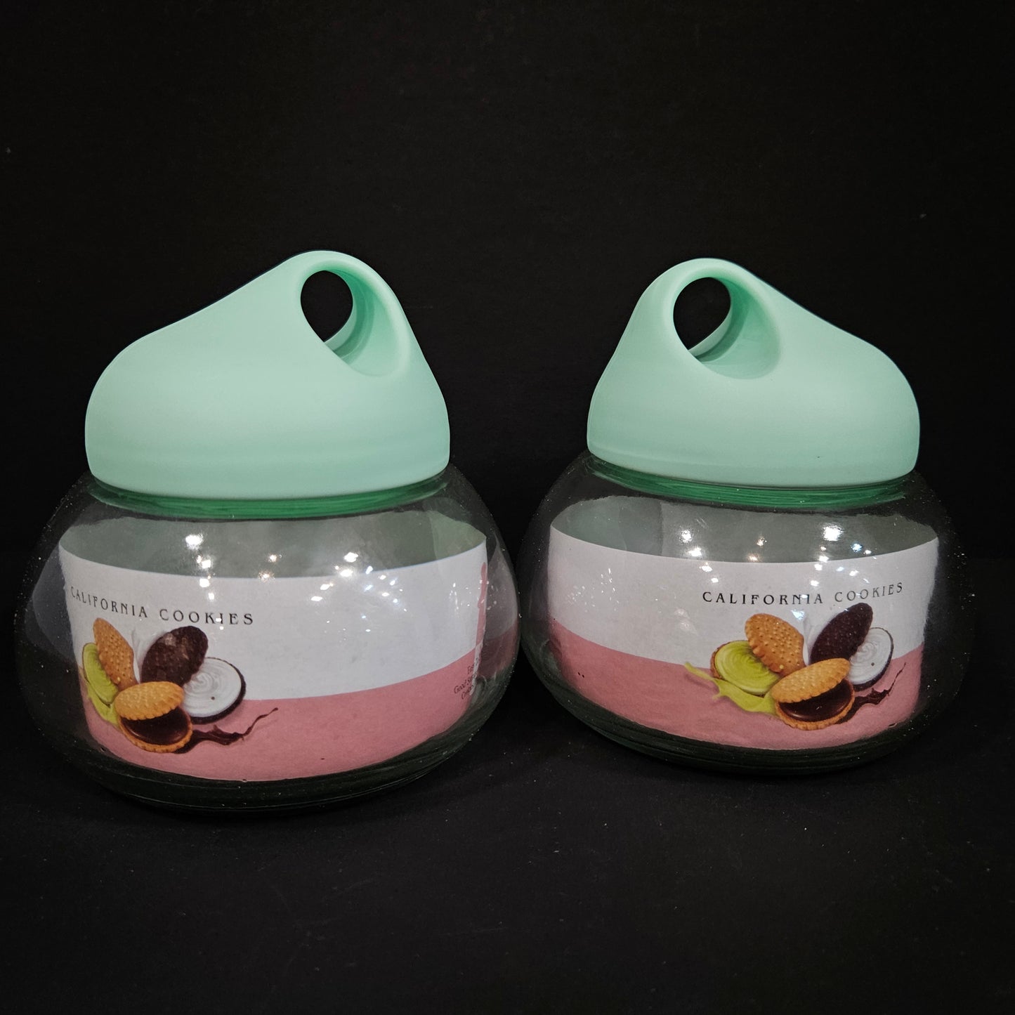 Rainbow Glassware quality you can rely on cookies crunch 2 pieces jar with lid set perfect for Return gifting