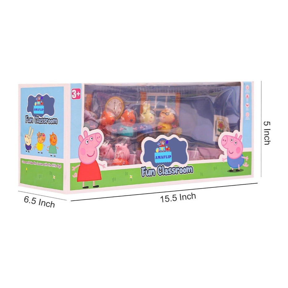 Peppa Pig Family Animal Figure Set of 8 Toy For Kids, Birthday Gift Toys for Kids