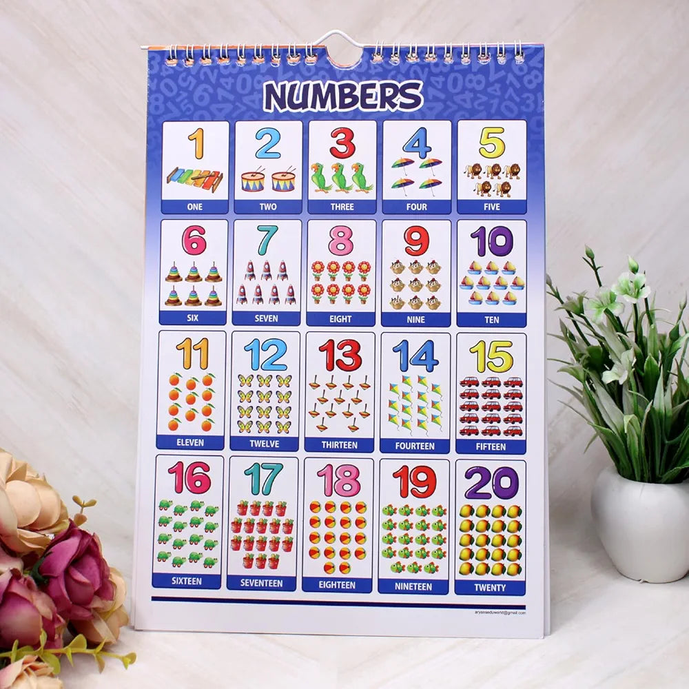 Look and learn mini size 17 subjects learning educational calendar for kids