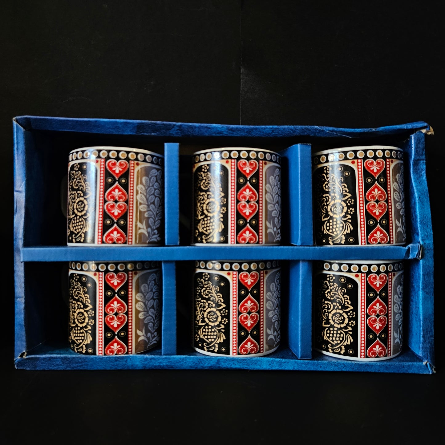 Gaytri Art & Craft Shine 6 pieces set Ceramic Mug set