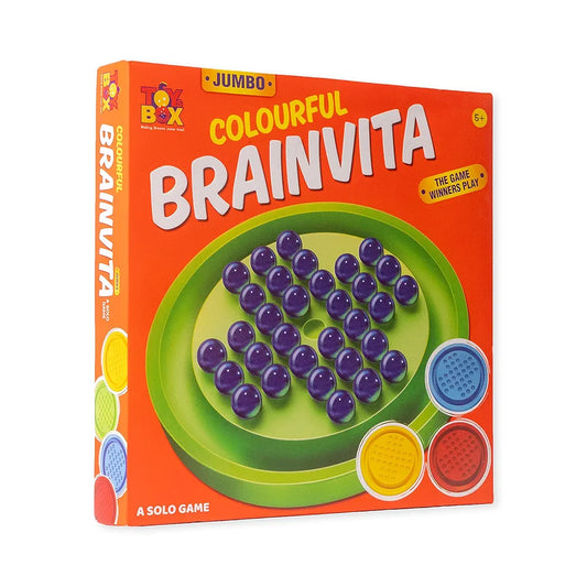 Jumbo colourful Brainvita Game, Multicolour for 5 years above age old kids