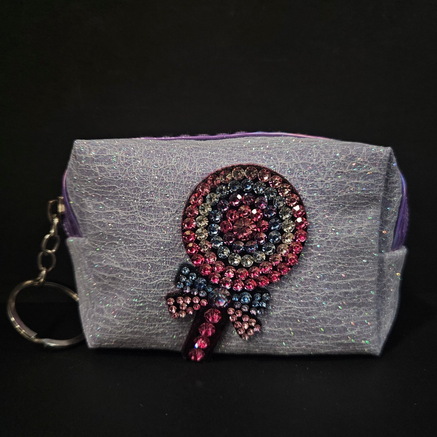 Women's Adorable Small purse Coin Purse Money zip Designer with glitter Finishing
