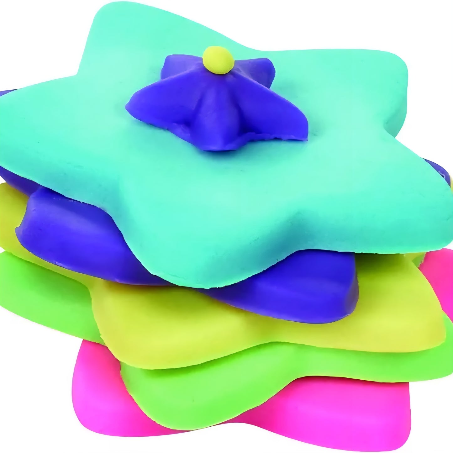 Clay Dough Fun Pack for Kids, 5 Colours with Sculpting Figures, Non-Toxic Air Dry Clay, DIY Craft Activity, BIS Approved