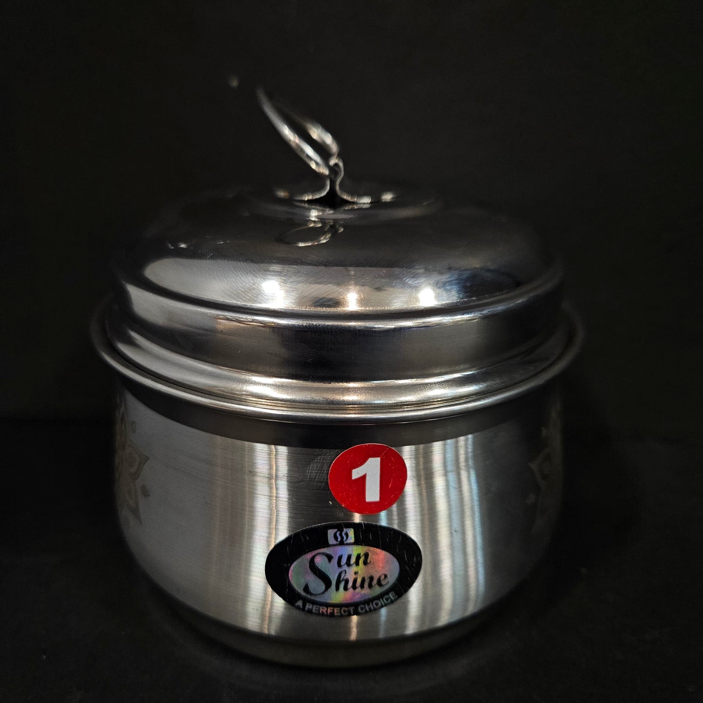 Stainless Steel Round storage box lid perfect for Return gifting purpose