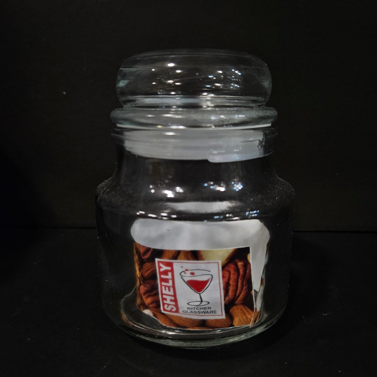 Shelly glassware pili nuts glass storage jar perfect for Return gifting purpose